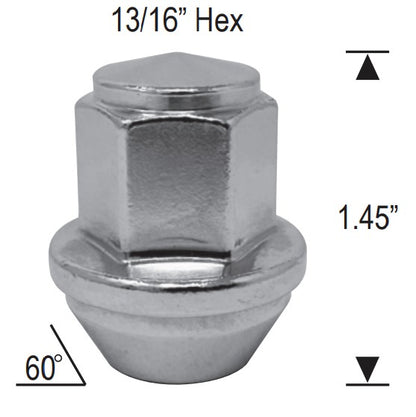 14x1.5 Ford OEM Factory Style Lug Nuts For Explorer Mustang Maverick Edge & Lincoln Aviator Nautilus MKX ACPZ-1012-M ACPZ-1012-D 611-007