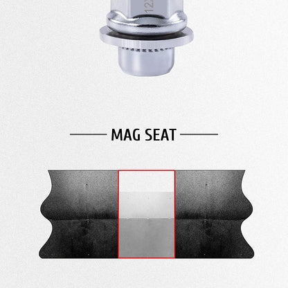 24 tuercas de llanta estilo Mag de fábrica OEM de Nissan, color negro, 12 x 1,25 | Para Armada frontera Pathfinder Titan Xterra
