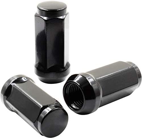32 écrous de roue bombés noirs 1/2"-20 | Convient aux 8 roues de rechange pour camion Ford Ford, jantes 8 x 6,5 et jantes.