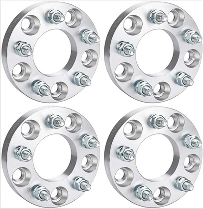 5X100 To 5X112 Wheel Adapters 1" Inch Thick or 25mm 12x1.5 Forged