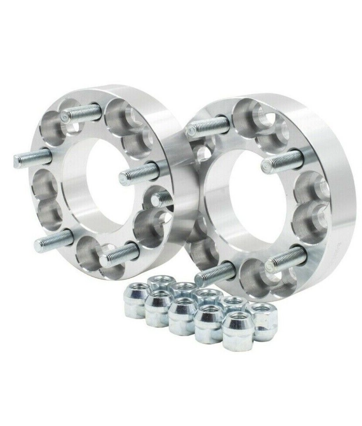 ADAPTADORES DE RUEDA 5X5 O 5X5.5 A 5X150 ESPACIADORES DE RUEDA BILLET DE 1.5 PULGADAS DE GROSOR 14X1.5 ESPÁRRAGOS