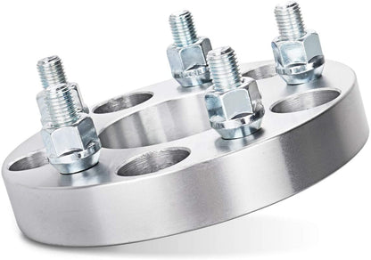 5X100 TO 5X120 WHEEL ADAPTERS SPACERS 1 INCH THICK 12X1.5 STUDS (USE 5X120 WHEELS / RIMS ON 5X100 VEHICLES) 25MM HUBCENTRIC