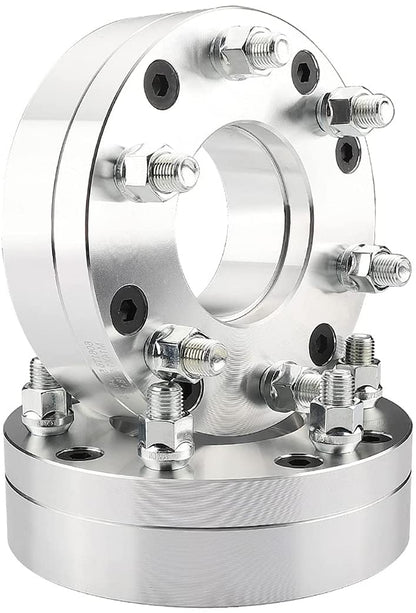 5x5.5 To 6x135 Hub Centric Wheel Adapters | Use 6 Lug Ford Wheels On 5 Lug Vehicle | 2" Inch Thick 1/2x20 Studs