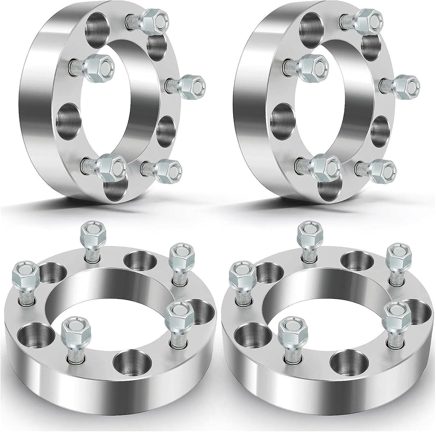 4 Jeep Wheel Spacers Adapters 5x5.5 For All 1946-1985 Jeep CJ | 1/2x20 Studs 108mm Center Bore