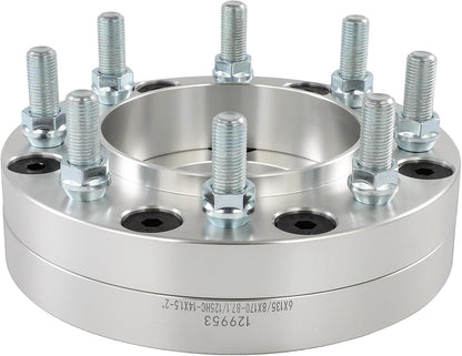 Adaptadores de rueda de 6x135 a 8x170 | Tacos de 2 pulgadas de 14 x 1,5 | Utilice ruedas Ford F-250 F-350 Super Duty 8x170 en Ford F-150 Expedition Lincoln Navigator 6x135