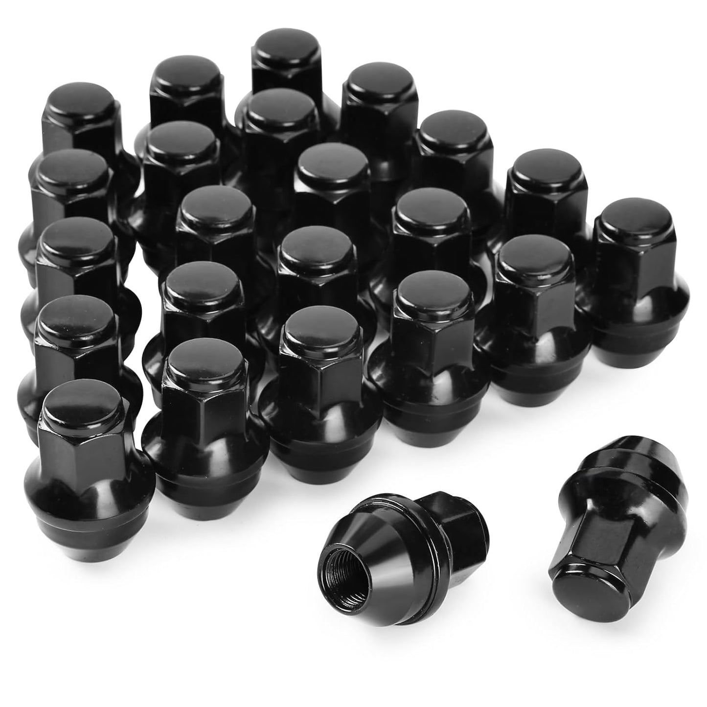 24 écrous de roue 14 x 1,5 noirs de rechange pour Ford F150 2015-2023