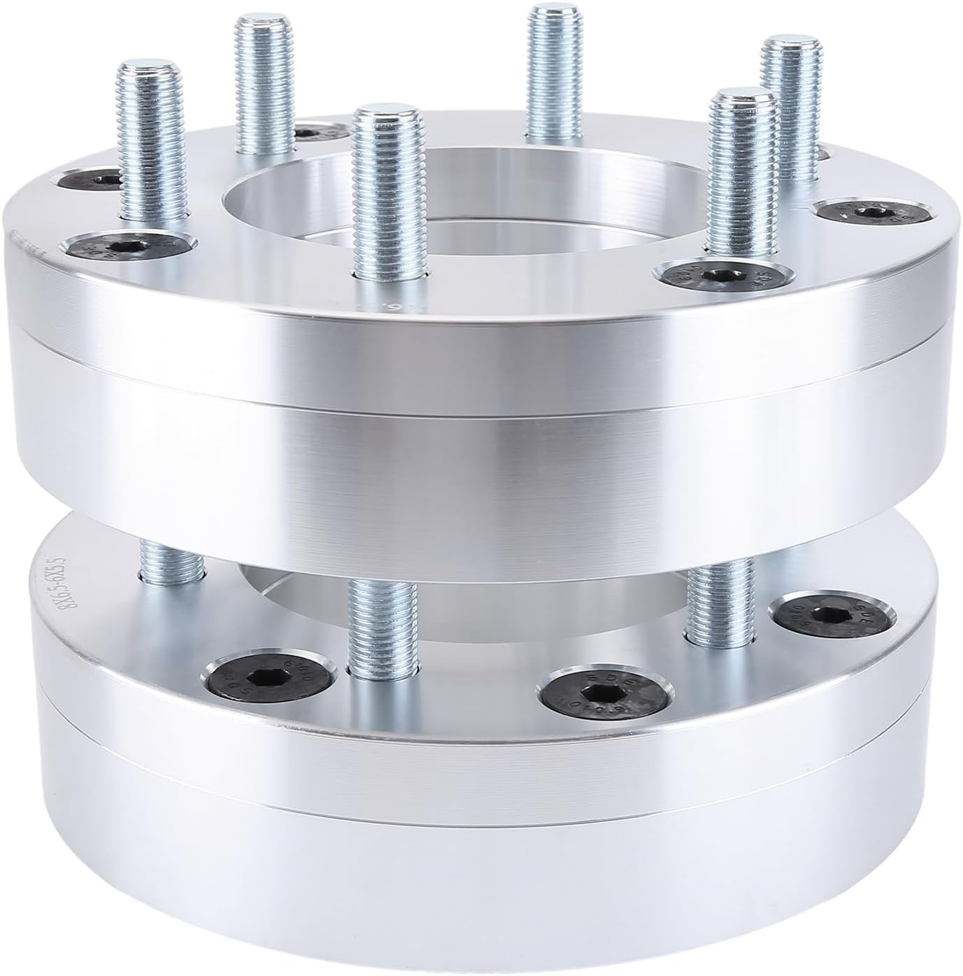 8x6.5 To 6x5.5 Wheel Adapter Spacers | 2 Inch Thick 14x1.5 Studs Use Chevy GMC Wheels On 8 Lug 2500 3500 Trucks