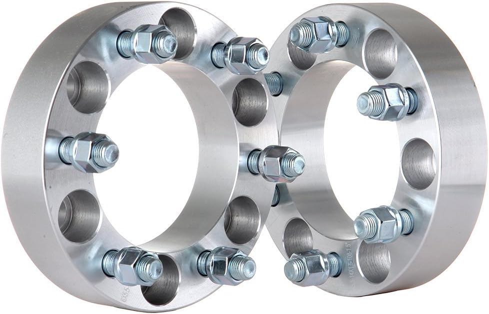 2 Toyota Wheel Spacers 6x5.5 Or 6x139.7 | 1 To 3 Inch Thickness Available! 12x1.5 Studs Fits 6 Lug Toyota SUVs and Trucks