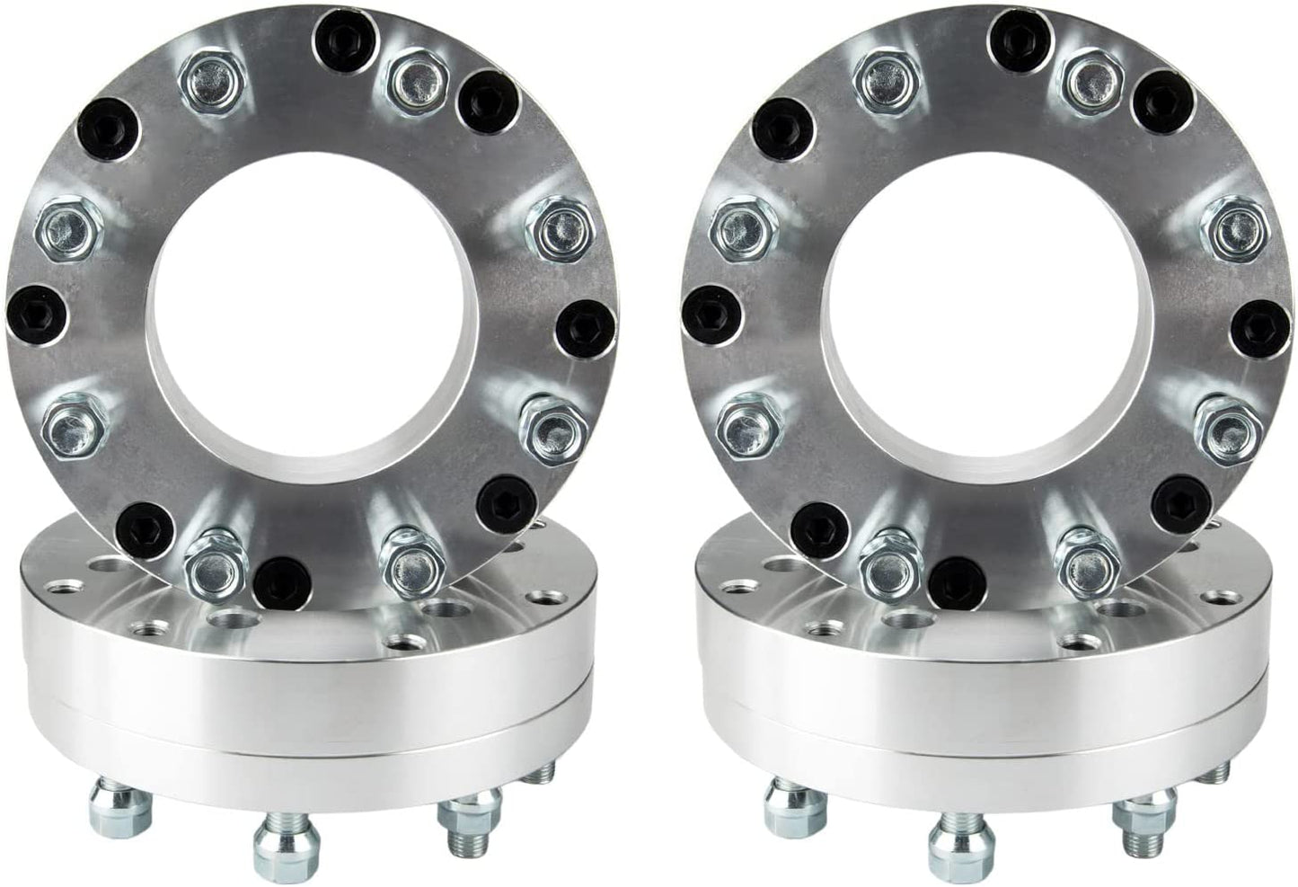 4 WHEEL ADAPTERS 6X135 TO 8x170 | USE 8 LUG FORD WHEELS ON 6 LUG FORD F-150 2" INCH 14X1.5