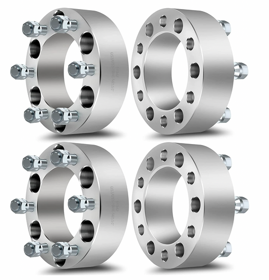 4 Wheel Adapters 6X4.5 To 6X5.5 | 1.25" Inch Thick Or 32mm | 6X114.3 To 6X139.7 1/2 Studs