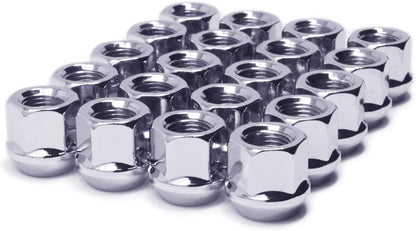 Open End Bulge Acorn Lug Nuts 1/2-20 Thread Pitch 3/4" Hex 1/2x20