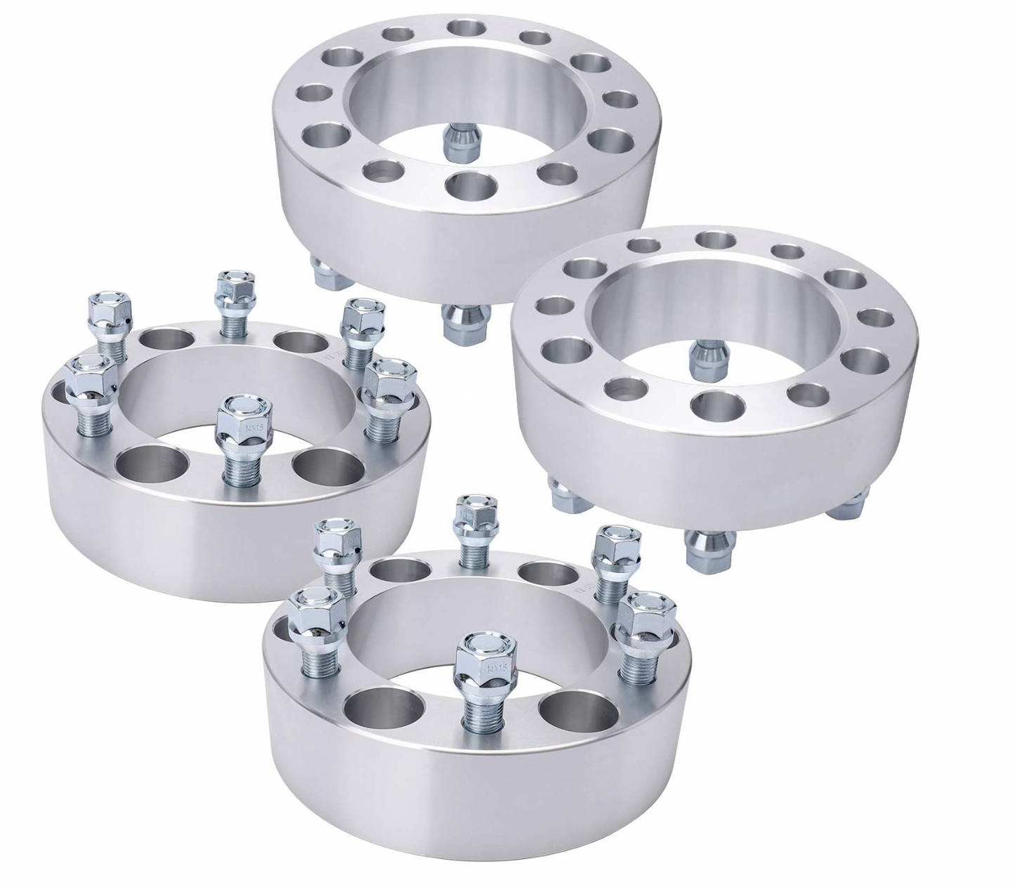Espaciadores de rueda de 6 x 5,5 centrados en el cubo 78,1 para camiones Chevy de 6 lengüetas de 2 pulgadas Silverado, Yukon, Suburban, Escalade 14 x 1,5 pernos 6 x 139,7