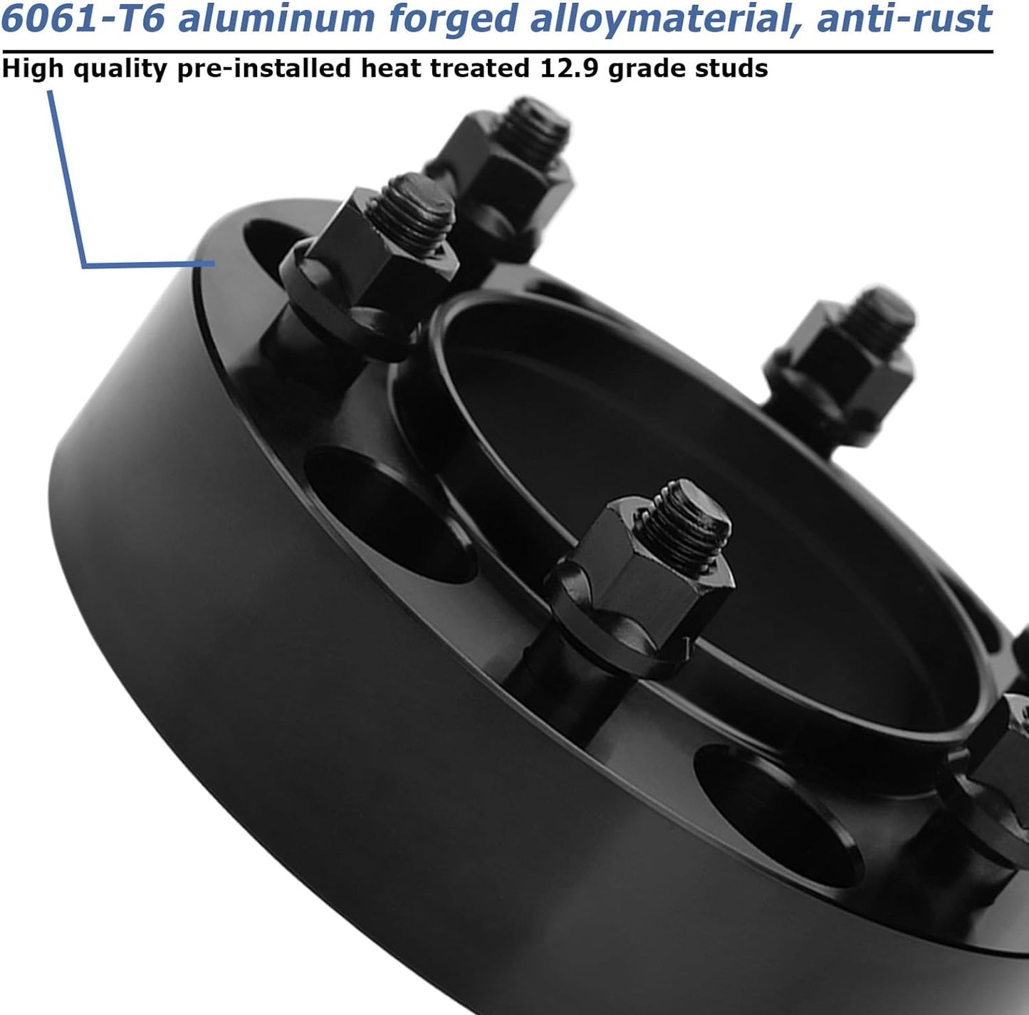 4 espaciadores de rueda centrados en cubos Toyota 6x5,5 2 pulgadas para FJ Cruiser, Tacoma, 4 Runner 50 mm 6x139,7