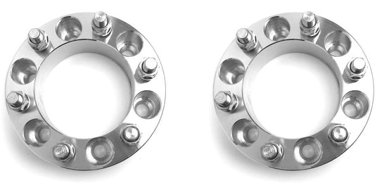 2 entretoises de roue de 6 x 5,5 à 6 x 5,5, goujons de 5,1 cm d'épaisseur, 14 x 1,5, adaptés à la plupart des camions Chevy, GMC, Cadillac à 6 cosses.