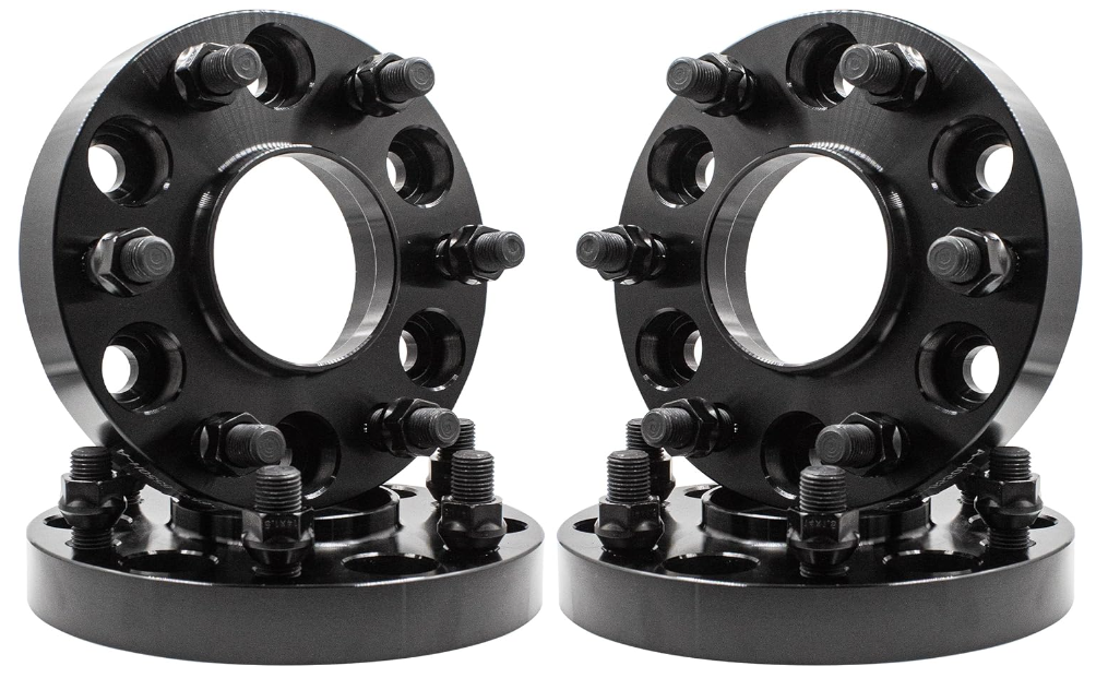 4 adaptateurs de roue centrés sur moyeu 6X5,5 à 6X135 de 1,25 pouce d'épaisseur | Les goujons 14X1,5 convertissent les camions Chevy GMC en roues Ford