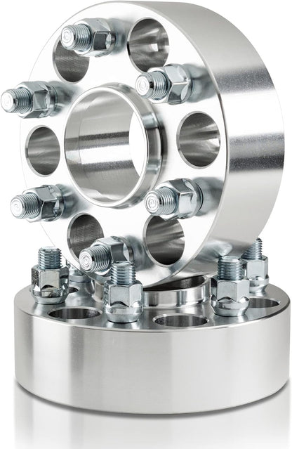 4 adaptateurs de roue 6X5,5 à 6X135 Goujons 12X1,5 de 1,5 pouce d'épaisseur convertit les roues Toyota en roues Ford