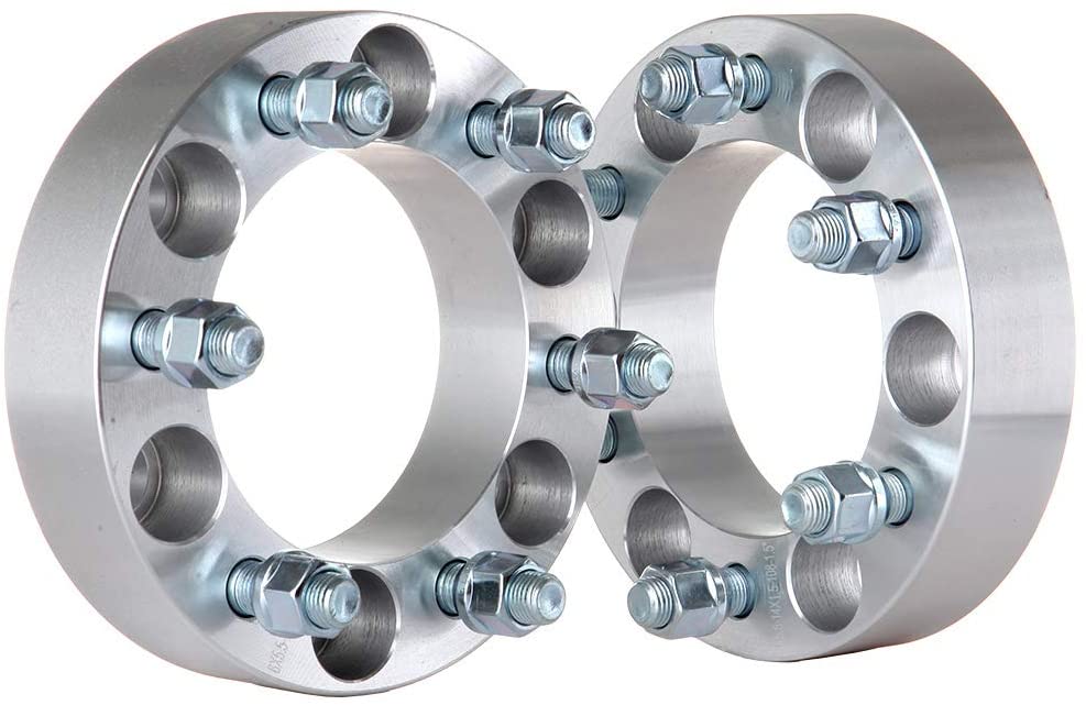 4Pcs 2" Wheel Adapters - 6x5.5 To 5x5.5 For Chevy GMC 6-Lug Trucks, CNC Aluminum Spacers 108mm Hub Bore