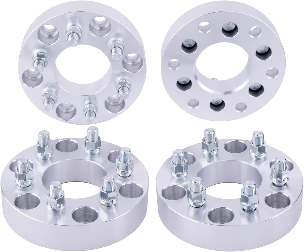 6X5.5 To 6X5.5 Wheel Spacers | Adapters | 1.5" | 14X1.5 Stud Chevy GMC | 6x139.7 | 78.1mm Hub Centric