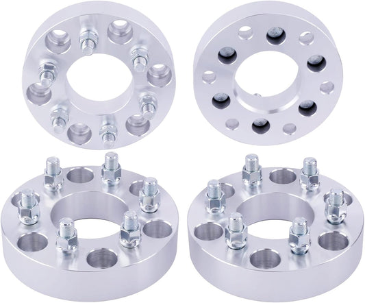6X5.5 To 6X5.5 Wheel Spacers | Adapters | 1.5" | 14X1.5 Stud Chevy GMC | 6x139.7 | 78.1mm Hub Centric