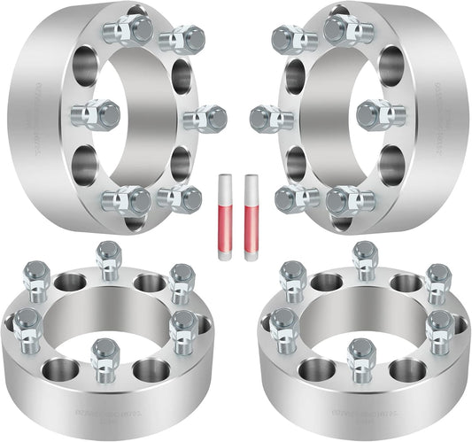 4 espaciadores de ruedas Toyota 6x5.5 (6x139.7) 1-3 pulgadas ¡En stock! ¡Los pernos de 12x1.5 se adaptan a todas las camionetas Toyota de 6 lengüetas!