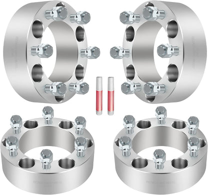 6x5.5 Toyota Wheel Spacers 6x139.7 1 to 3 Inch Thickness In Stock! 12x1.5 Studs Fits 6 Lug Toyota Trucks & SUVs