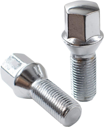 20 Lug Bolts 14x1.5 Chrome Conical Stud Bolt 30mm Shank