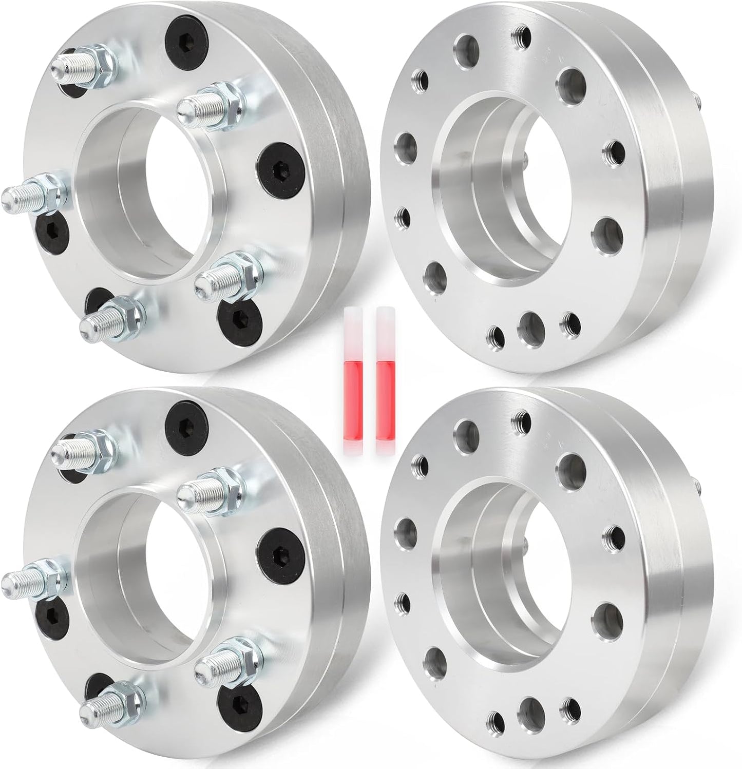 6x5.5 To 5x150 Hub Centric Wheel Adapter Spacers | 14x1.5 Threads 2 Inch Thick | Use 5 Lug Tundra Wheels On 6 Lug Chevy/GMC/Toyota Trucks 6x139.7 To 5x150