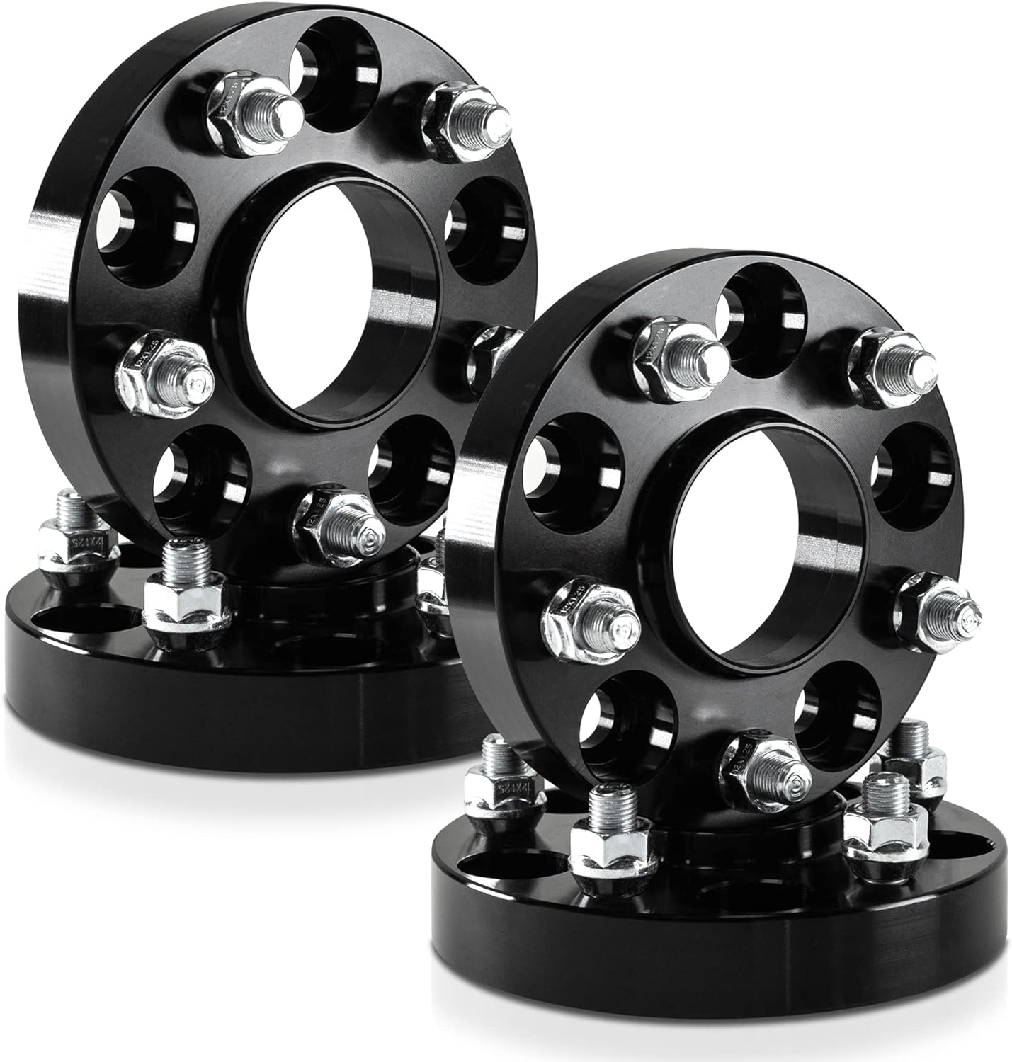 4 6X135 To 6X5.5 Hub Centric Wheel Adapters 1 Inch Thick | 14X1.5 Studs Use Chevy GMC Truck Wheels On Ford Trucks