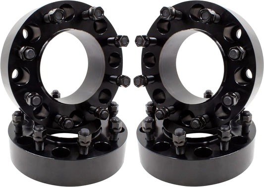 8X6.5 To 8X180 2 Inch Wheel Adapters Spacers Hubcentric | 50mm Thick 14X1.5 Studs | 8X165.1 To 8X180