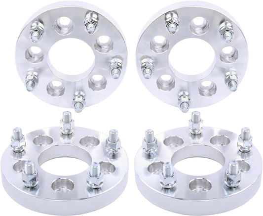 4 adaptateurs de roue 5x5 ou 5x127 à 5x5,5 ou 5x139,7 1 pouce d'épaisseur 25 mm 1/2 goujons