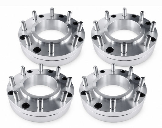 Adaptadores de rueda de 6x135 a 8x6,5 | Tacos de 2 pulgadas de 14 x 1,5 | Utilice ruedas Chevy GMC RAM 8x165.1 en Ford F-150 Expedition Lincoln Navigator 6x135