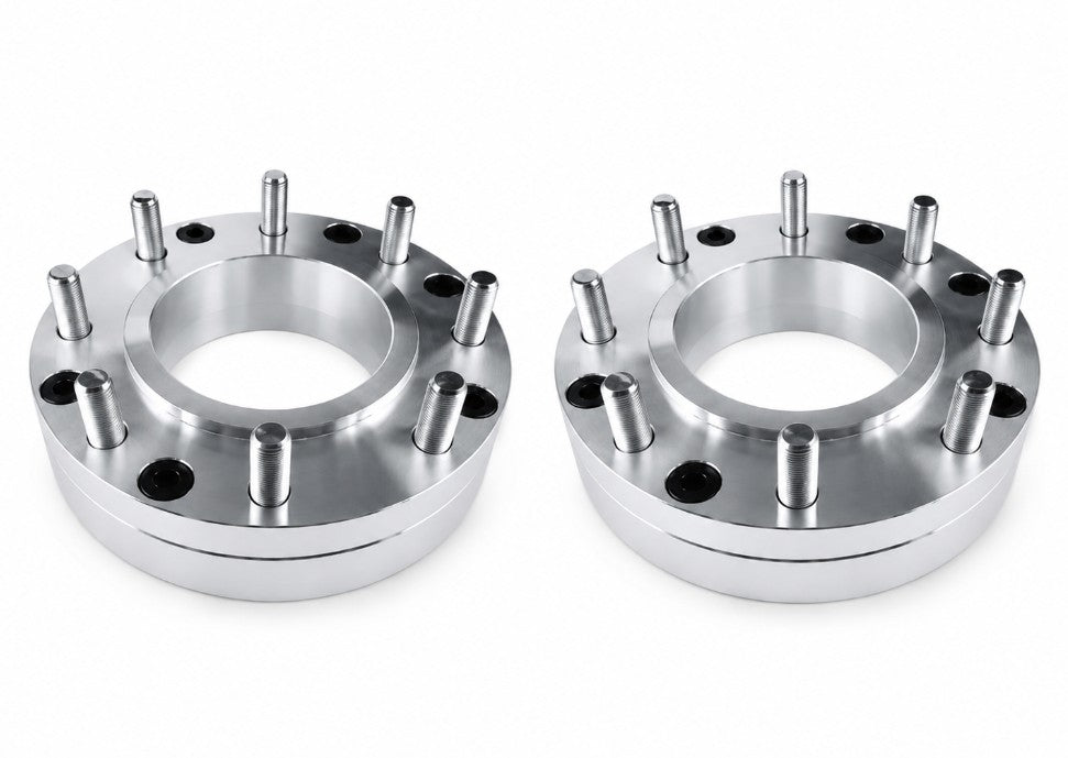 7x150 To 8x170 Hub Centric Wheel Adapters 2 Inch 14x1.5 Studs Fits 7 Lug Ford F-150 HD or F-250 LD Lobo 14x2 lug nuts for installation