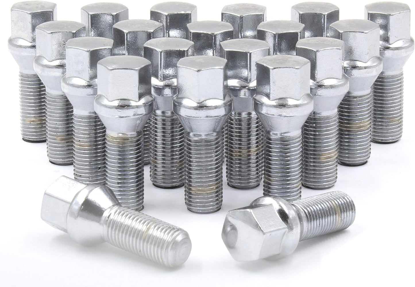 20 Lug Bolts 14x1.5 Chrome Conical Stud Bolt 30mm Shank