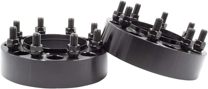 2X 8X6.5 To 8X180 Hub Centric Wheel Adapters Spacers | 2 Inch Thick 14X1.5 Studs | 8X165.1 To 8X180