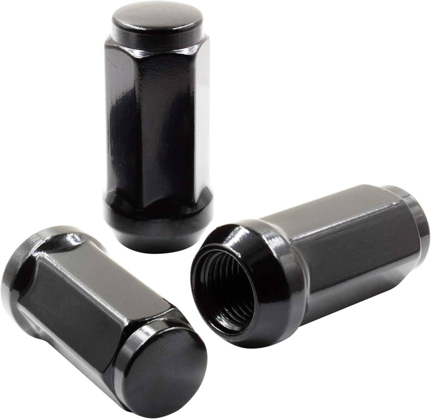32 TUERCAS NEGRAS PARA CAMIÓN | 14X1.5 | 8X6.5 | CHEVY GMC | HUMMER SILVERADO | 8X6.5
