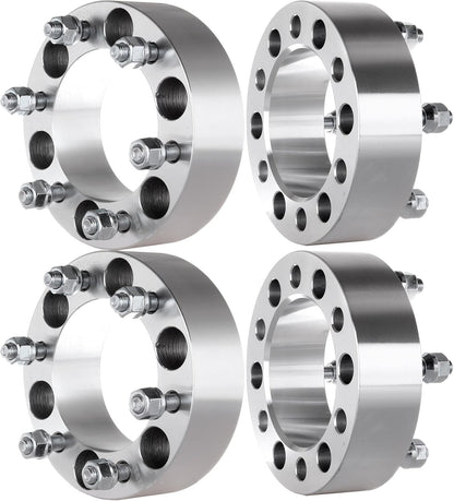 6x5.5 Toyota Wheel Spacers 6x139.7 1 to 3 Inch Thickness In Stock! 12x1.5 Studs Fits 6 Lug Toyota Trucks & SUVs