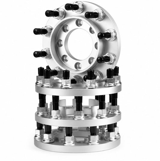 Adaptadores de rueda de 8 x 6,5 a 10 x 285 de 2 pulgadas de grosor. Utilice semi ruedas de 10 lengüetas en camionetas Chevy GMC RAM. 