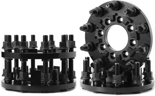 8x6.5 To 10x285 STEEL Wheel Adapters 1 Inch Thick Use 10 Lug Semi Wheels On RAM Trucks! 8 to 10 Lug Custom Made 22x1.5 Studs