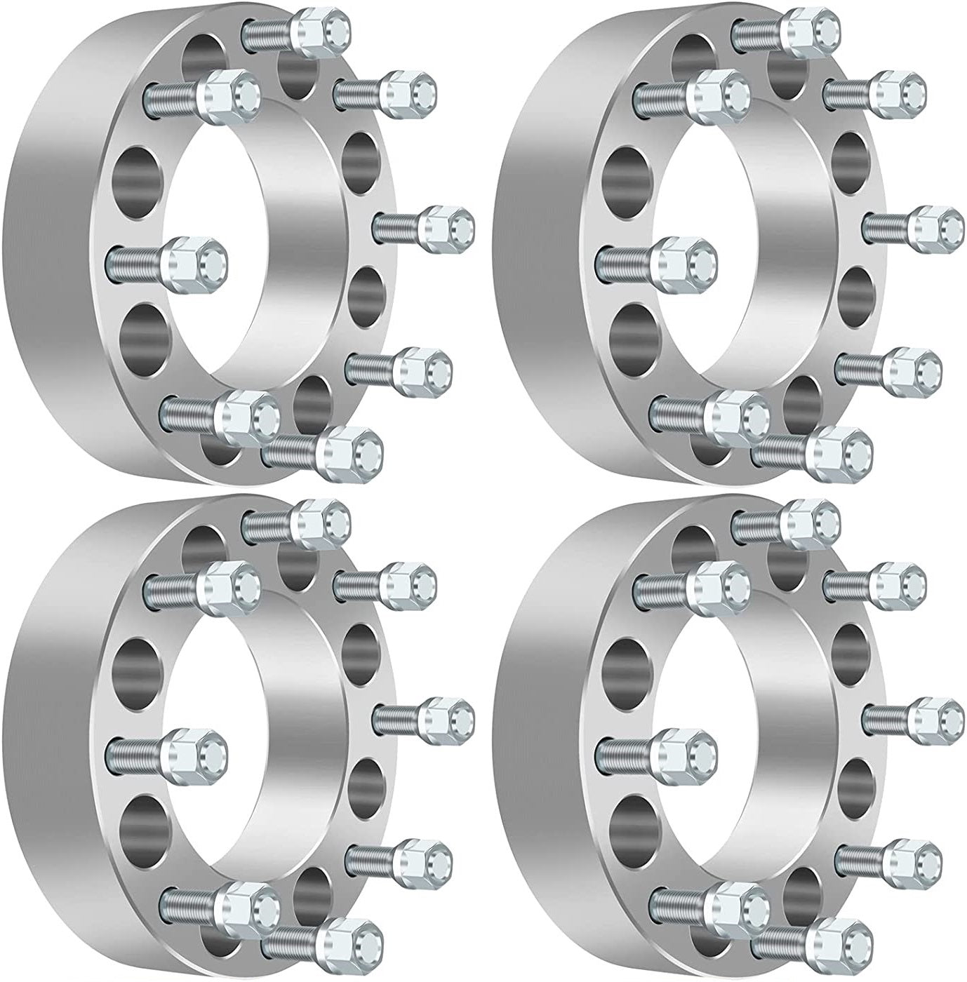 8X6.5 To 8X170 Wheel Adapters 2" Inch or 50mm Thick 9/16 Lugs Fits Dodge Ford 4pc