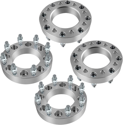 Adaptadores Separadores de 2 Ruedas 8X6.5 | 2" pulgadas | 8 lengüetas (8X165) 14X1.5 Dodge Ram Chevy