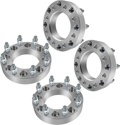 8x6.5 To 8x170 Wheel Adapters Spacers | 9/16 Studs Use On Chevy Ford and Dodge Trucks