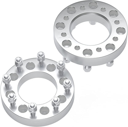 8X180 Wheel Spacers Chevy Silverado 2500 3500 HD GMC Sierra 2" Inch 14x1.5 Fits All 2011 & newer 8 Lug Chevy GMC HD Trucks