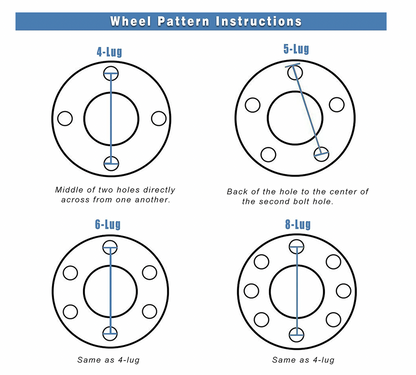 5 Lug 6 Lug UNIVERSAL Wheel Spacers 1/2 Inch Thick For 5x135, 5x5.5, 5x139.7, 6x135, 6x5.5, 6x139.7 Hubs
