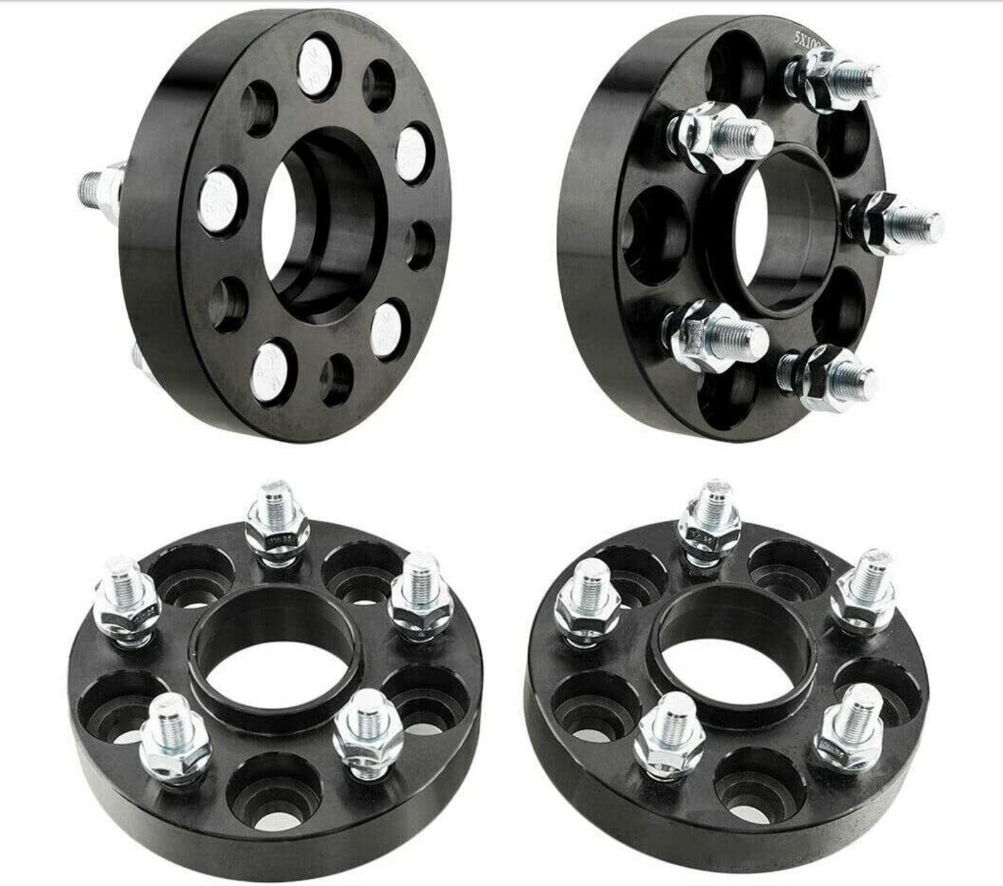 2015-2024 Ford Mustang Hub Centric Wheel Spacers 5x4.5 14x1.5 Studs For All 2015+ Mustangs