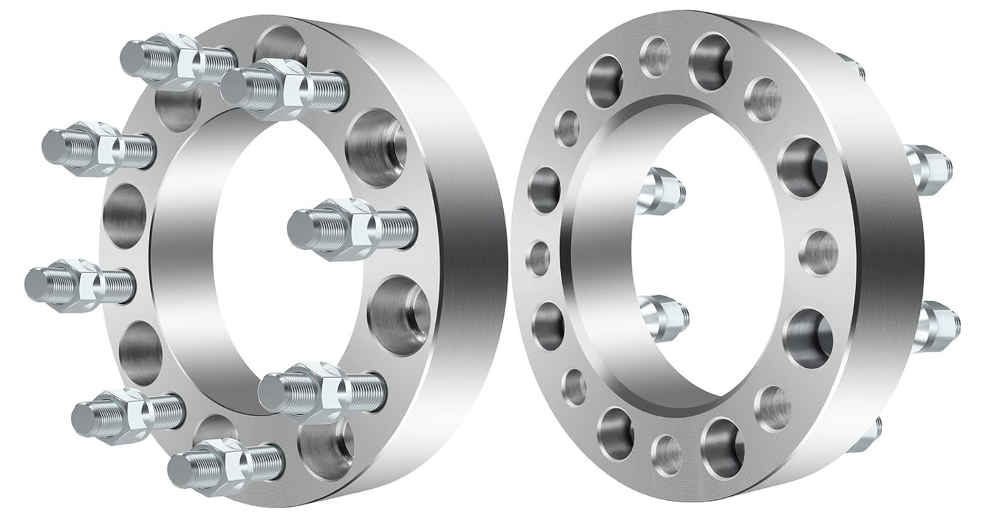 8X170 WHEEL SPACERS FOR FORD F-250 F-350 SUPERDUTY EXCURSION 1-3 INCHES IN STOCK! FORD 8 LUG SPACERS ADAPTERS 2pc