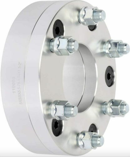 4Pc 5x4.75 To 6x5.5 Wheel Adapters 2" Inch Thick 12x1.5 Studs Use 6 Lug Wheels On 5 Lug Vehicle | 5x120.7 to 6x139.7