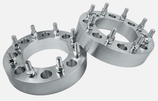 8X6.5 Wheel Spacers Adapters 2" Inch or 50mm Thick 9/16 Studs 121.3mm Center Bore For Dodge RAM 2pc