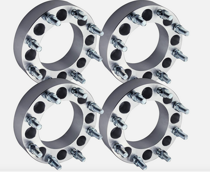 8X6.5 Wheel Spacers Adapters 2" Inch or 50mm Thick | 9/16 Studs For Dodge Ford 8x165.1