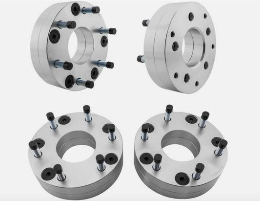 Adaptateurs de roue centrés sur le moyeu 5x4,5 à 6x135 | Utilisez des roues à 6 pattes sur un camion à 5 pattes | 2" POUCES D'ÉPAISSEUR | 12x1,5 CLOUS