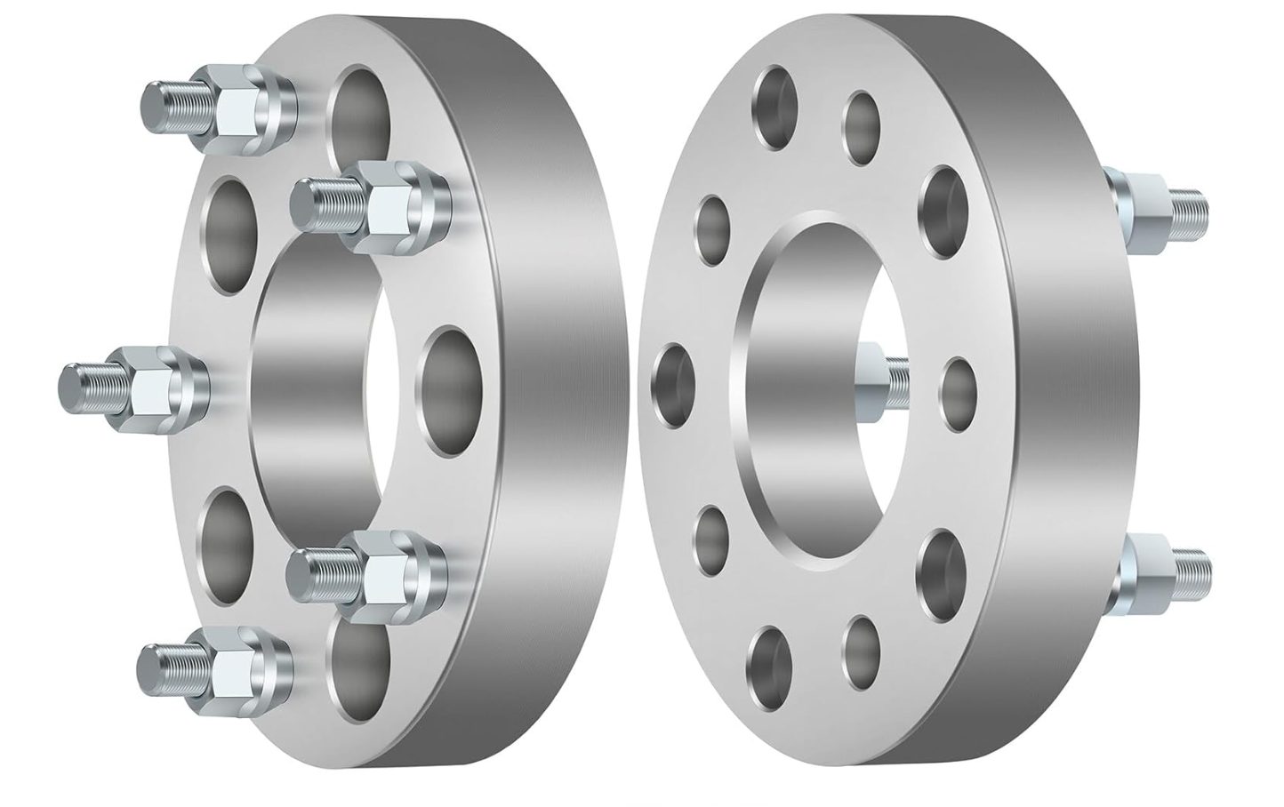 2 adaptateurs de roue 5x5 ou 5x127 à 5x5,5 ou 5x139,7 1 pouce d'épaisseur 1/2x20